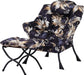 Elegant Lounge Chair Ensemble with Ottoman and Storage Compartment