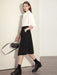 Women's High Waist A-line Minimalist Skirt - Irregular Design for Versatile Office & Casual Looks - Spring 2023 Collection