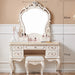 Chic European Minimalist Makeup Vanity Table