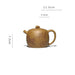 Yixing Handmade Purple Clay Kung Fu Teapot Set - 180ml Taihu Lake Design