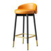 Sleek Scandinavian Leather Gaming and Vanity Stool - Trendy Seating for Modern Interiors