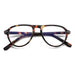 Vintage Style Blue Light Blocking Pilot Glasses for Unisex Fashion and Eye Protection