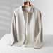 Men's Premium 100% Cashmere Zip-Up Cardigan Sweater