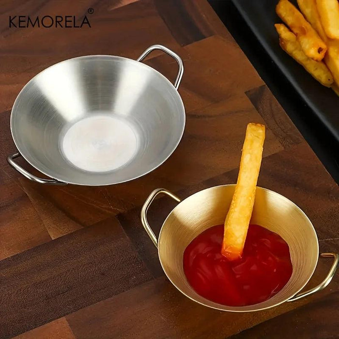 Korean Cuisine Stainless Steel Seasoning Bowls: Elegant Essential for Fine Dining