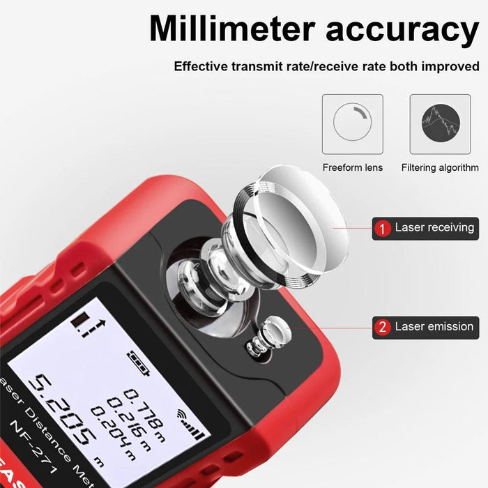 Precision Digital Laser Distance Meter - Advanced Measuring Tool for Construction (50M/70M)