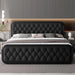 Stylish Faux Leather Bed Frame with Sturdy Support and Smart Under-Bed Storage Solutions