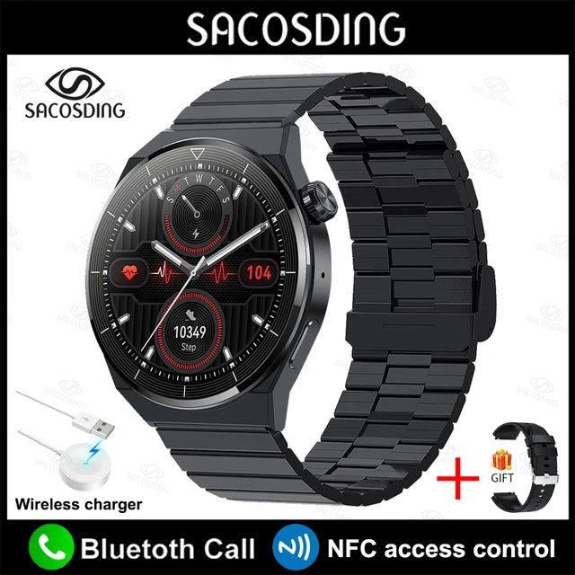 NFC Smartwatch Elite - Comprehensive Health Tracking, Bluetooth Calling & More