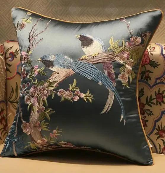 45x45/50x35cm Chinese Traditional Embroidered Bird Cushion Cover