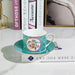 Vintage Elegance Couple's Ceramic Cup and Saucer Set - Perfect for Home and Office Enjoyment