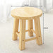 Rustic Kids' Round Wooden Bench - Stylish Multi-Use Stool for Home Decor