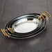 Sophisticated Dual Handle Stainless Steel Steak Plate for Gourmet Dining