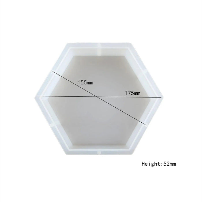 DIY Crystal Silicone Resin Molds – Large Cube, Heart, Round, and Rectangular Geometry Molds for Resin Casting