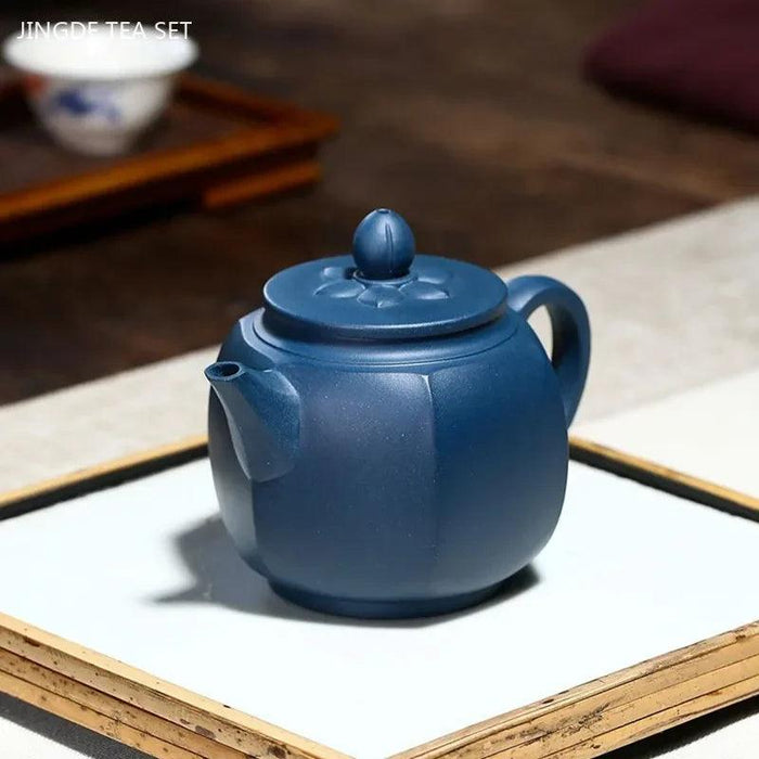 Handcrafted 240ml Yixing Purple Clay Teapot with Built-in Filter - Perfect for Oolong & Black Tea Ceremonies