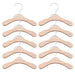 10-Pack Wooden Pet Clothing Hangers - Durable and Portable Dog Apparel Racks