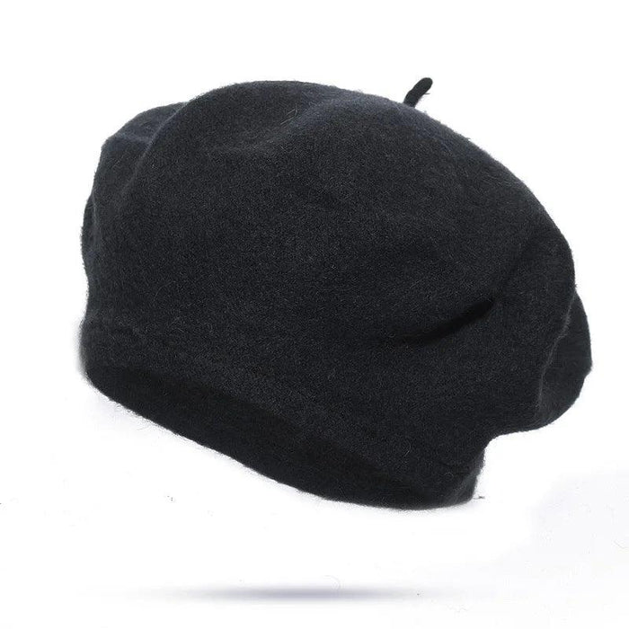 Elegant Wool Beret - Classic Winter Accessory for Women and Teens