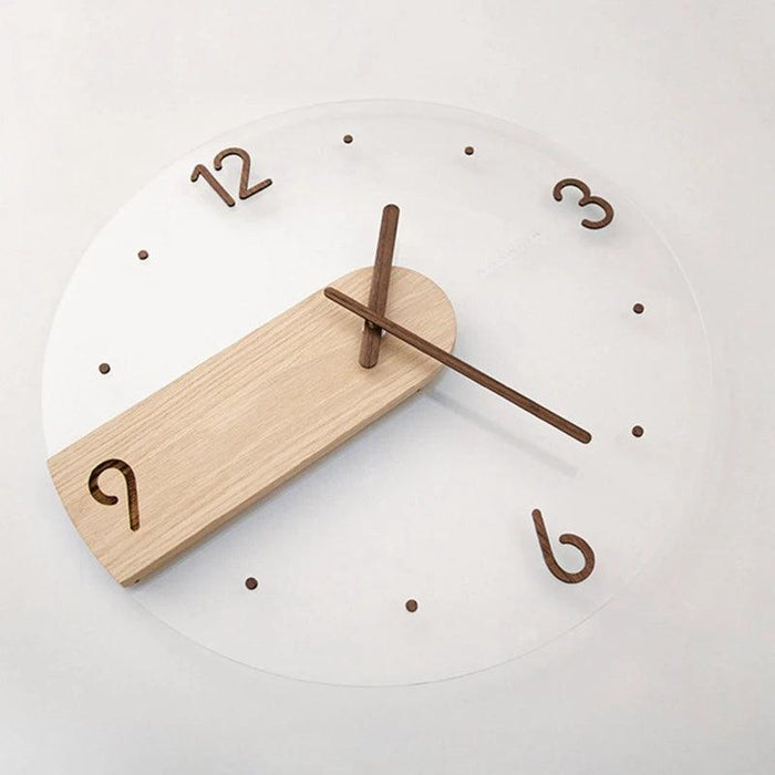 Sleek Scandinavian 3D Wooden Wall Clock - A Touch of Timeless Elegance for Your Home