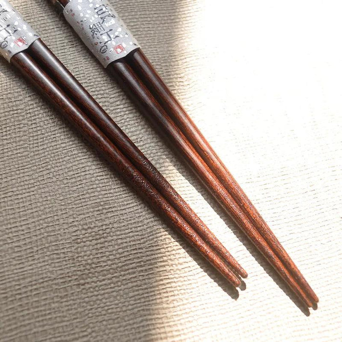 Elegant Handcrafted Japanese Wooden Chopsticks Set - Premium Dining Utensils for a Refined Experience