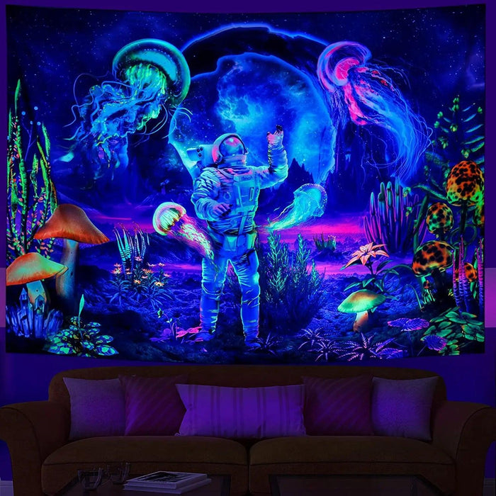 Galactic Dreams Astronaut Wall Tapestry for Unique Home Aesthetics