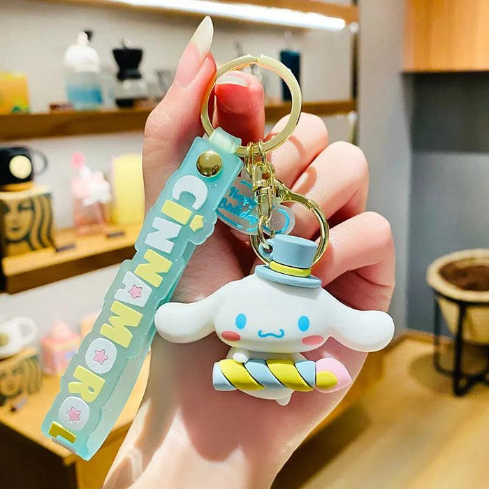 Cinnamoroll Character Keychain - Whimsical Bag and Key Charm for a Playful Touch