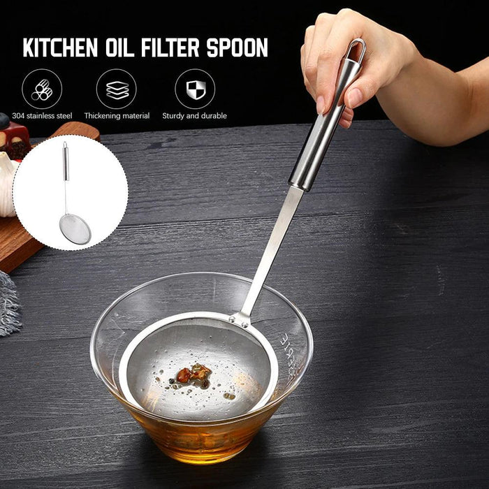 Ultimate Stainless Steel Skimmer Spoon for Precision Cooking and Oil Filtration