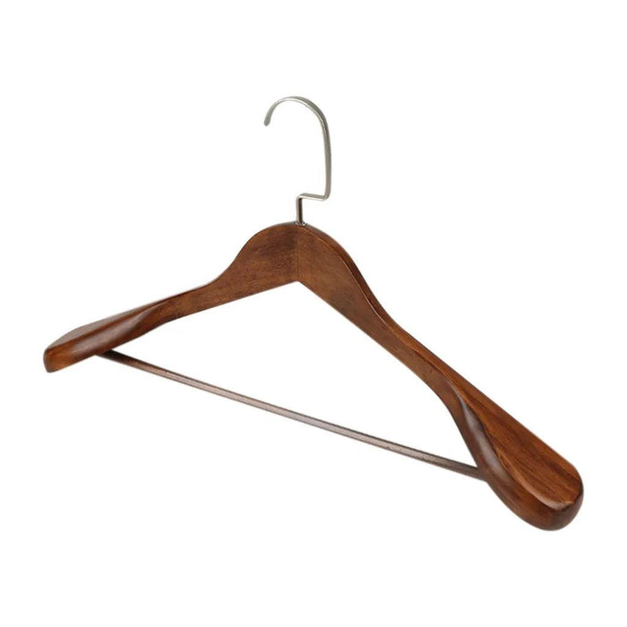 Elegant Solid Wood Suit Hangers - Premium Closet Storage Solution