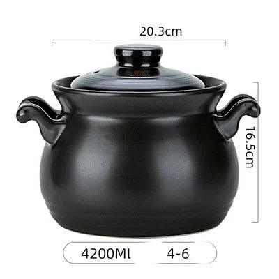 Ceramic Clay Pot for Cooking Soups, Porridge, and Stews - Premium Quality for Gourmet Meals