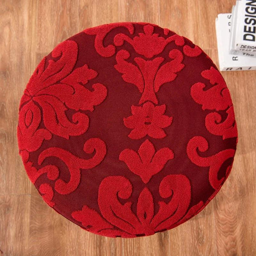 Elegant Stretch Jacquard Chair Protector Cover for Round Seats