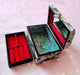 Stunning Abalone Inlay Mother of Pearl Jewelry Organizer - A Luxurious Haven for Treasured Keepsakes