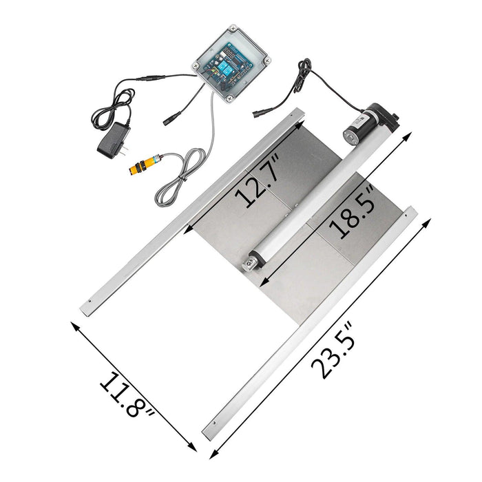 Automated Poultry Coop Door System with Infrared Safety and Timer Control