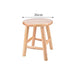 Rustic Kids' Round Wooden Bench - Stylish Multi-Use Stool for Home Decor