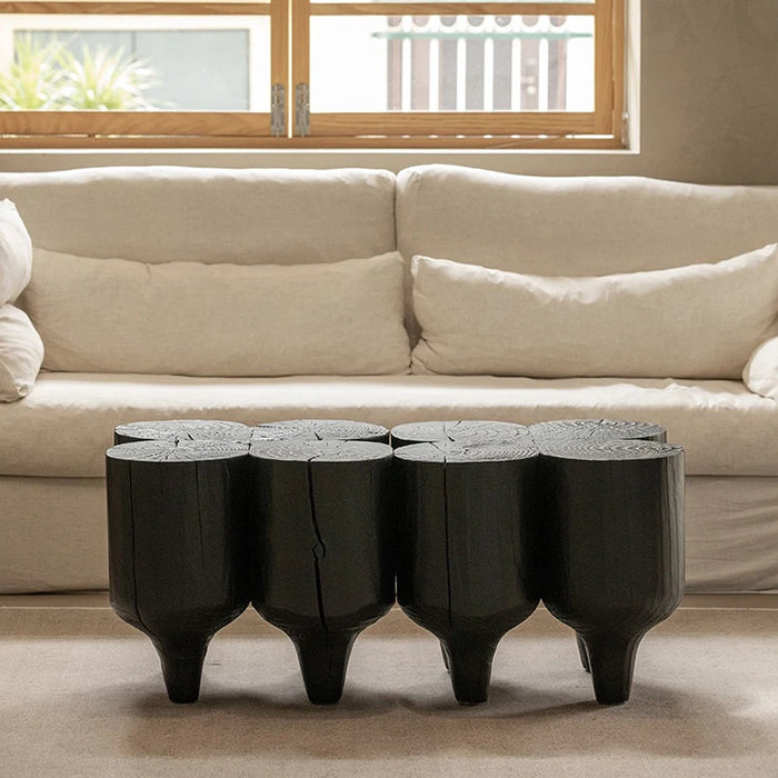 Artistic Irregular Wooden Coffee Tables - Luxury Minimalist Side Tables with Free Shipping for Unique Home Decor