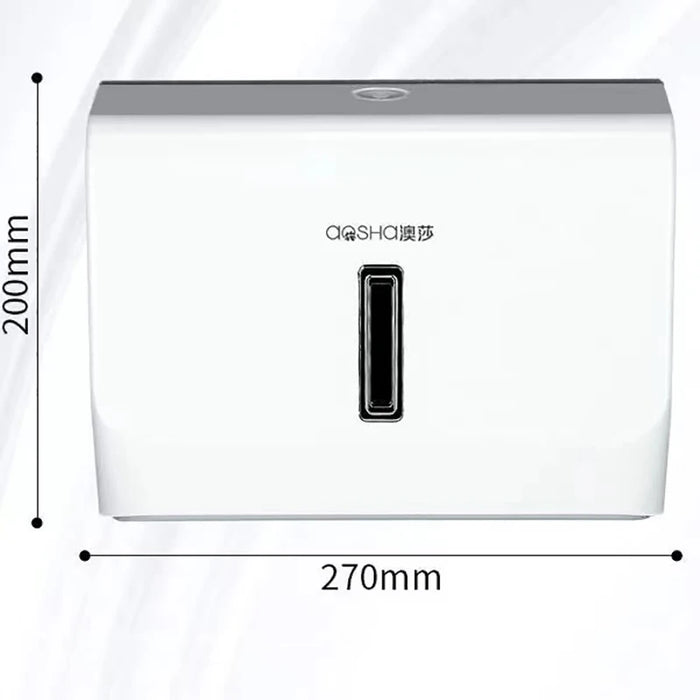 Elegant Wall-Mounted Paper Towel Dispenser for Kitchen and Bathroom - Durable ABS with Hassle-Free Installation