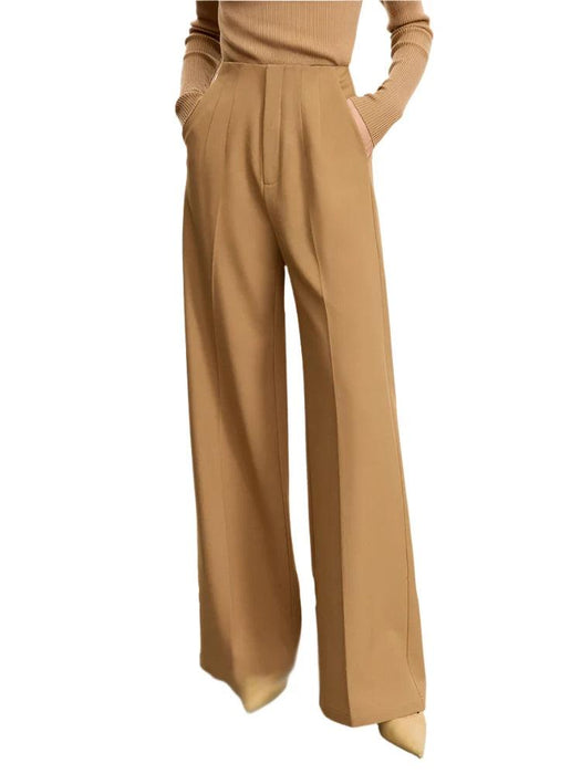 Chic Women's Wide-leg Casual Pants for Stylish Winter Comfort