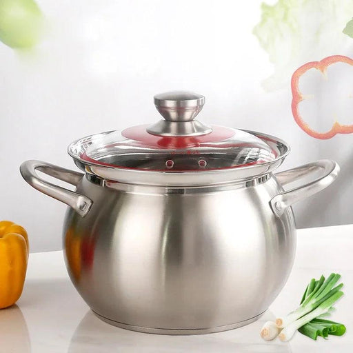 304 Stainless Steel Soup Pot - Versatile Cooking Essential for Gas Stoves and Induction Cookers