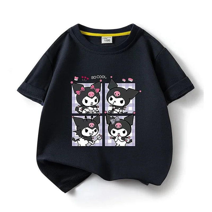 Whimsical Kuromi Kids Summer T-Shirt: Soft Cotton Tee for Magical Adventures