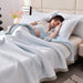 Elegant Summer Jacquard Airable Duvet Blanket