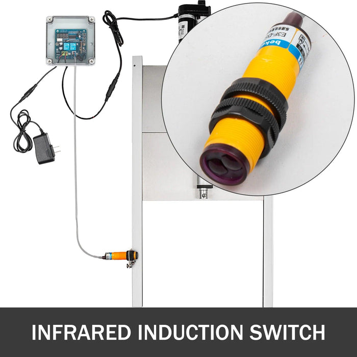 Automated Poultry Coop Door System with Infrared Safety and Timer Control