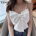 Chic Bow-Detail Sleeveless Summer Sling Top