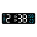 Sleek Digital LED Alarm Clock with Weather Display - Adjustable Brightness, Dual Alarms, and Wall-Mountable Design