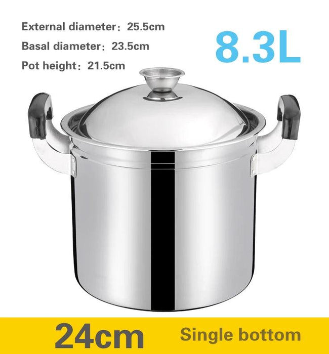 Oversized Stainless Steel Induction Pot for Hearty Soups and Stews - Ideal for Family Meals