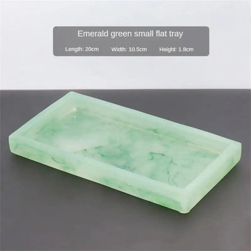 Chic Resin Marble Tray Set for Elegant Bathroom and Bedroom Organization