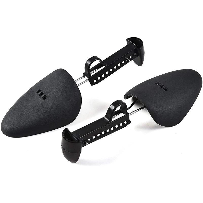 10 Pair Premium Adjustable Plastic Shoe Stretcher and Tree Set - Classic Black