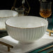 Opulent Korean-inspired Hand-painted Porcelain Dinner Set with Gilded Details