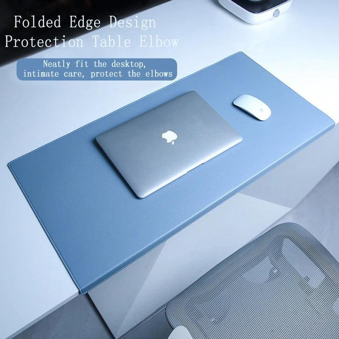 Ergonomic Leather Mousepad with Elbow and Wrist Support for Enhanced Desk Comfort