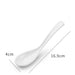 Sophisticated Black Melamine Serving Spoon with Elegant Japanese Porcelain Motif