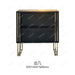 Chic Black Luxe Accent Table