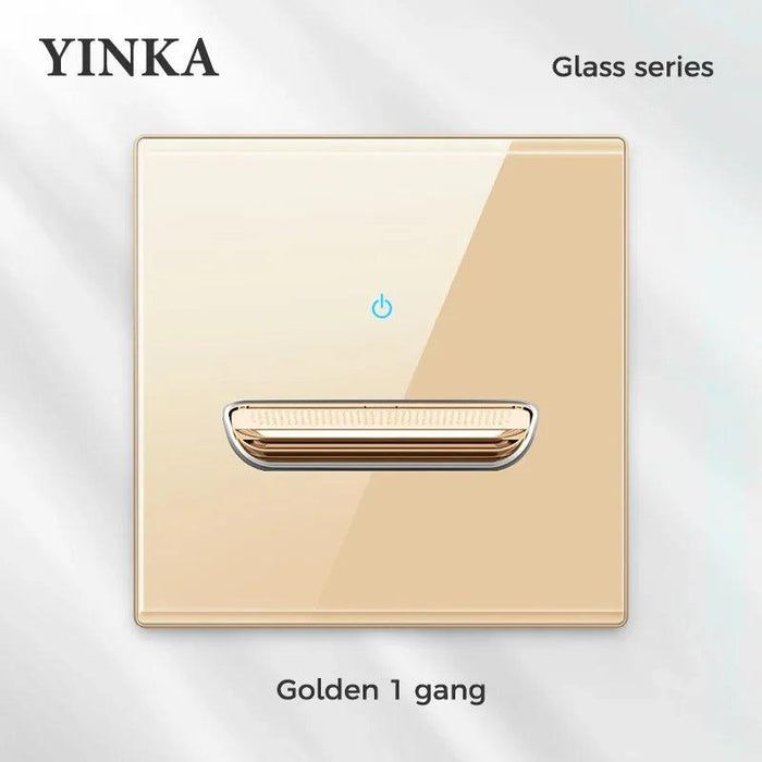 Elegant LED Crystal Glass Light Switch Panel - Versatile Multi-Gang Control System