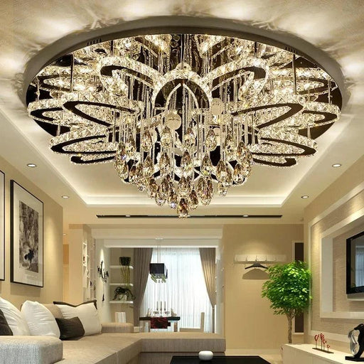 Elegant RGB Dimmable Crystal Ceiling Light for Modern Homes