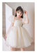 Charming Girls' Princess Ball Gown with Elegant Beading and Bow for Birthday Parties and Performances