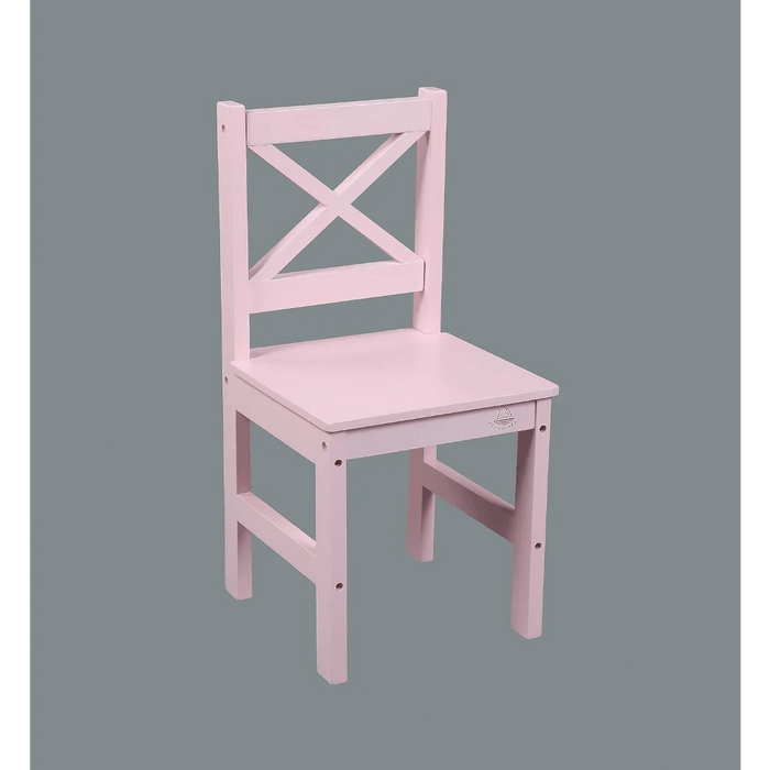 Charming Pink Wooden Table and Chair Set for Girls Aged 2-8 - Safe and Durable Design